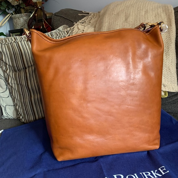 SOLD⛔️Authentic DOONEY & BOURKE Leather large Hobo/Top zip shoulder - Picture 6 of 15